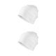 thumbnail image 1 of Sonducket Gorros apilables, gorros de viaje, gorros casuales de temporada de otoño, accesorios clásicos para la cabeza, gorro de punto blanco Blanco 2piezas, 1 of 6