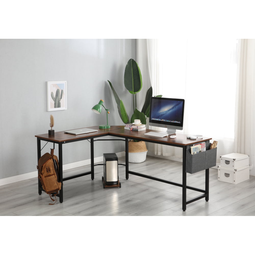 Details about   L-Shaped Computer Desk PC Laptop Table Corner Workstation Home Office Furniture