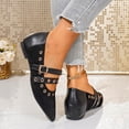 thumbnail image 4 of Womens Mesh Ballet Flats Mary Jane Fishnet Ballerina Buckle Strap Comfortable Causal Dress Shoes, 4 of 6