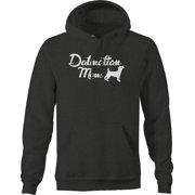 Dalmation Mom Dog Puppy Pet Spots Animal Pullover Hoodie Medium Dark Grey