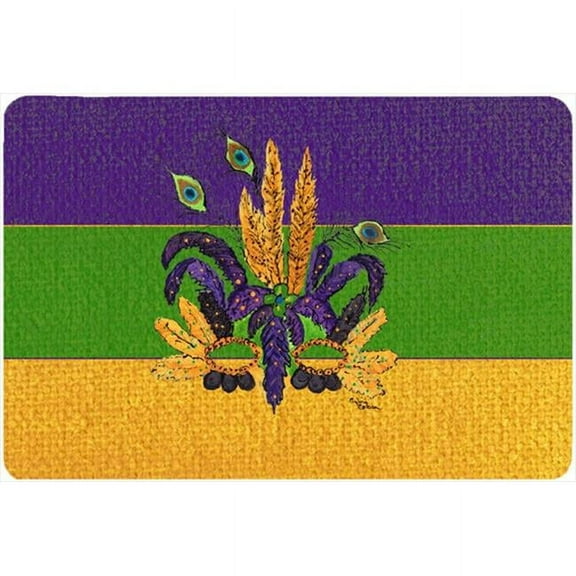 9.5 x 8 in. Mardi Gras Mask Mouse Pad, Hot Pad Or Trivet