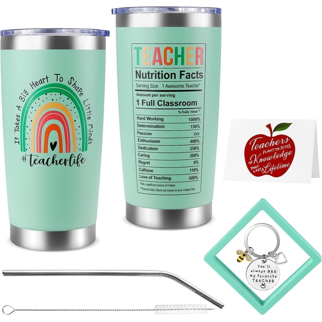 Teacher Appreciation Gifts - Back to School, Thank You, New Teacher Christmas Birthday Gift - 20oz Tumbler