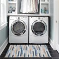 thumbnail image 3 of Linon Indoor Outdoor Machine Washable Bali Accent 2'x3' Rug in Ivory and Blue, 3 of 12