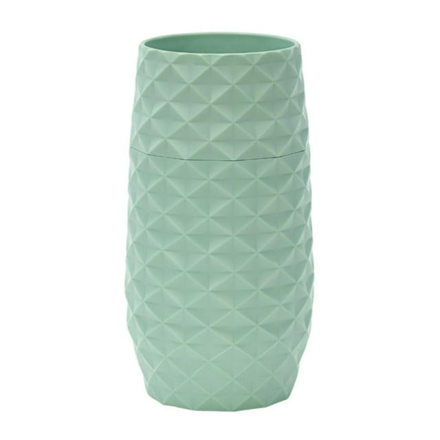 Jarrón de amaranto, diseño único, fácil de drenar el agua, color verde menta