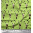 thumbnail image 1 of Soimoi Green Cotton Duck Fabric Wreath Floral Fabric Prints By Yard 44 Inch Wide, 1 of 3
