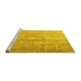 thumbnail image 2 of Ahgly Company Machine Washable Indoor Rectangle Persian Yellow Traditional Area Rugs, 7' x 10', 2 of 4