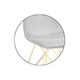 thumbnail image 2 of SILLA TALEN VELVET GRIS PATAS GOLD, 2 of 3