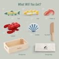 thumbnail image 3 of Juego Alimentos Madera PairPear Mariscos U15008, 3 of 5