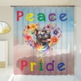 thumbnail image 3 of Peace Love Pride Cane Corso with Rainbow Sunglasses LGBT LGBTQ+ Shower Curtain Italian Mastiff Dog Lover Gifts Idea Waterproof Bathroom Bathtub Curtain - 01004, 3 of 5