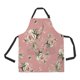 thumbnail image 1 of Delantal ABPHQTO con Estampado de Rosas y abejorros delantal de Cocina para el Hogar con bolsillos 70x80 cm, 1 of 1