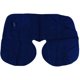 thumbnail image 4 of Almohada de viaje inflable gris de 2 piezas que soporta la cabeza y el cuello, cojín de aire de tela flocada, almohada de viaje compacta para viajes en avión, almohada inflable liviana para el cuello, 4 of 6