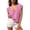 Z42 Pink, variant on Womens Casual T-Shirt Scoop Neck Short Cap Sleeve Relaxed Fit Summer Tee Breathable Slub Knit Daily Wear Lightweight Fashion Basic Top Red,S