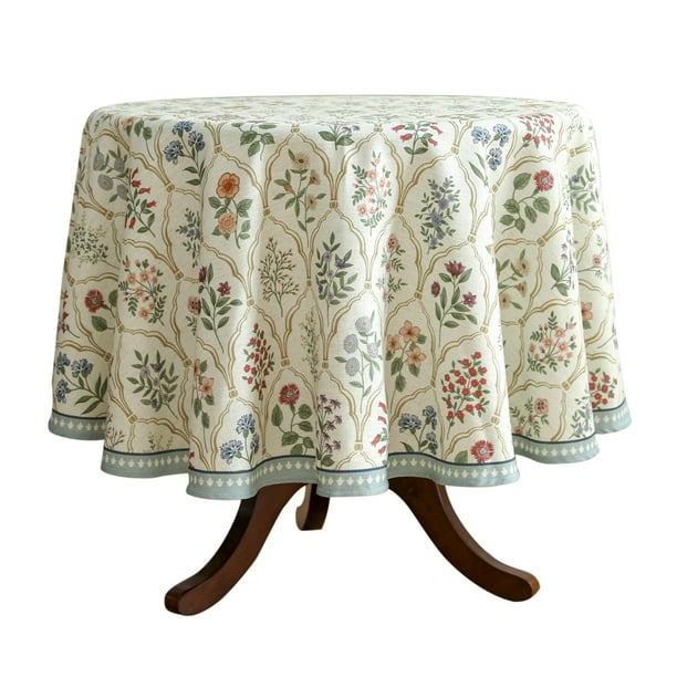 Mantel Redondo Pequeño ISAENNE de 140 cm de Diámetro