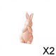 thumbnail image 1 of 2x Estatuilla de Conejo de Pascua, Estatua Decorativa de Cerámica, Escultura de Animal Lindo, Decoración de Pascua para Estantería, Escritorio, 2 piezas, 1 of 8