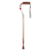 Equate Offset Aluminum Cane, Bronze