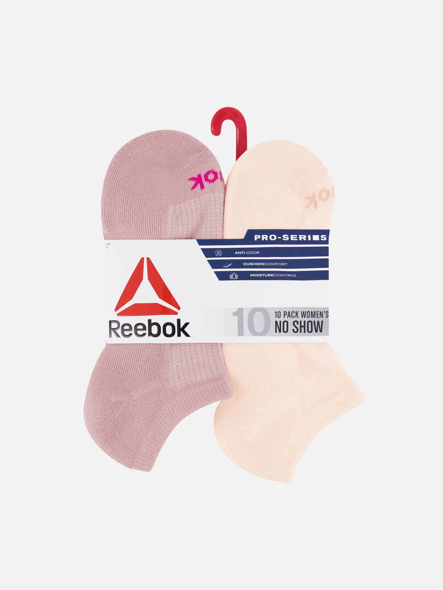 Reebok Women’s Cushion No Show Socks, 10 Pack, Size 4-10