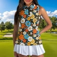 thumbnail image 3 of Aplkyhs Matching Golf Shirts for Couple Colorful Daisy Floral Quick Dry Women Workout Tops Soft and Comfortable for Yoga or Daily Wear Breathable Fabric Machine Washable, 3 of 6