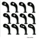 thumbnail image 3 of Sonducket Paquete de 12 fundas de cabeza de golf de amplia compatibilidad, fundas de malla de calle, fundas de tela para regalo, accesorios para Putter, Golf Blanco Sonducket OD001000-02, 3 of 6