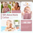 thumbnail image 4 of Yoofoss Muslin Burp Cloths for Baby 10 Pack 100% Organic Cotton Baby Washcloths for Boys Girls Large 20''X10'' Super Soft and Absorbent Bean Paste, 4 of 7