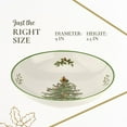 thumbnail image 7 of Spode Christmas Tree Collection Pasta Bowl - 9-Inch, Dishwasher, Microwave, and Freezer Safe, Made of Porcelain, Serveware, Christmas Tree Design, Green/Beige, 7 of 7