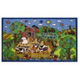 thumbnail image 1 of Tapis rectangle amusant pour enfant multicolore nylon, 1 of 2