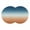 Yellow Blue, variant on Orange Blue Ombre Round 13 Inch Placemats Set of 2, Contemporary Abstract Gradient HeatResistant Non Slip Place Mats for Dining Table, Wipeable Braided Kitchen Table Mats for Housewarming