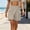 Khaki, variant on IUYRTFE Women Solid Color Elastic Waist Straight Leg Shorts with Pockets Casual Lounge Bottoms for Summer Daily Wear