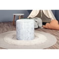 thumbnail image 3 of Delsit Woody Outdoor Pouf Ottoman - European Made, Lightweight, Waterproof, Use as Floor Pouf or Foot Rest, Poufs for Living Room, Poof Ottoman (Mountain Birch Print)), 3 of 4