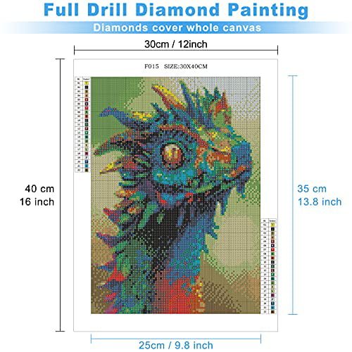 MXJSUA DIY 5D Diamond Painting Full Round Drill Kits Rhinestone Picture Art Craft for Home Wall Decor 12X16In Sunglasses Frog 