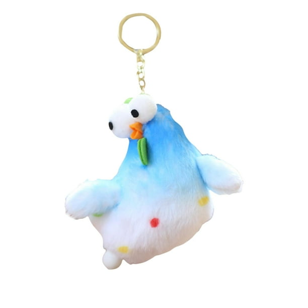 Lindo llavero de peluche, adorable accesorio de moda, colgante para colgar. Azul