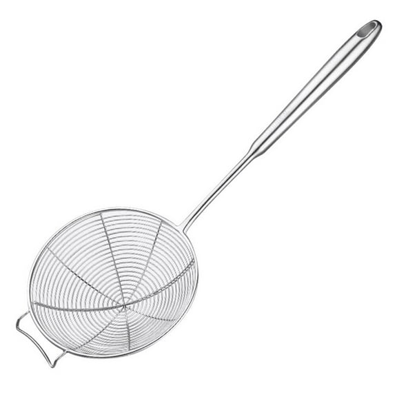 FUEENIRVA Fryer Oil Filter Stainless Steel Strainer Scoop For Dining Room Use 1Pack