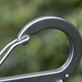 thumbnail image 4 of LJNYFDC Camping Gear Accessory 2Pcs Colored Carabiner Zipper Lock Clips Strong Load bearing Portable Camping Keyring S shaped Carabiners, 4 of 7