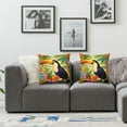 thumbnail image 3 of COMIO  Tropical Birds Toucan Throw Pillow Covers Set of 2 Parrot Flowers Leaves Decorative Pillow Cases Cushion Covers for Sofa Couch Car Bedroom Home Decor, 3 of 6