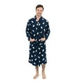 thumbnail image 2 of Leveret Mens Robe Soft Micro Fleece Plush Shawl Collar Bathrobe Polar Bear Size S/M, 2 of 3