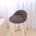 thumbnail image 3 of Short Chair Seat Cover Thick Elastic Fabric Celebrations home and hotel Slipcover Polyester Washable Skin-Friendly Comfortable - Coffee, 3 of 8