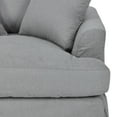 thumbnail image 6 of Armen Living Glam Polyurethane Solid Print Armchair, Gray, 6 of 11