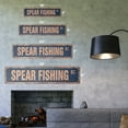 thumbnail image 2 of SPEAR FISHING Vintage Aluminum Street Sign Childrens Name Room Metal Sign rustic metal tin | Indoor/Outdoor |  30" Wide, 2 of 4
