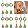 thumbnail image 4 of 18 Llaveros Doble Cara Con Pintura Diamantes Forma Especial (árbol Navidad), 4 of 5