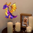 thumbnail image 4 of ¡Gran oferta! Decoración de ventanas planas acrílicas de colores, atrapamoscas de Dragón Volador, ventana, bonito dinosaurio, regalo colgante de pared, 4 of 6