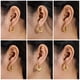 thumbnail image 2 of Juego de Regalo de 6 Pares de Pendientes JeenMata en Baño de Oro Amarillo, 2 of 4