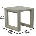 thumbnail image 4 of Versatile Patio End Table - Neutral Tones, Modern Geometric Pattern - Rust-Resistant Aluminum, Scratch and Weather-Resistant, 4 of 4