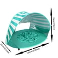 thumbnail image 2 of Tienda de campaña Sunshade Beach Play para niños, verde, con laterales de malla, 120 x 83 x 70 cm, 2 of 4