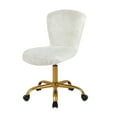 White fuzzy desk chair Clearance