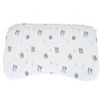 thumbnail image 1 of Almohada de guardería para bebé, algodón puro, estampado de dibujos animados, onda, almohada de lactancia infantil lavable de una sola capa para bebé, niño pequeño, oso de dibujos animados, 1 of 5