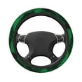 thumbnail image 3 of Easygdp Green Leave Fern Elastic Steering Wheel Cover, Auto Accessories, Fit Suvs, Vans,Cars, Trucks -15 inch, 3 of 8