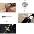 thumbnail image 2 of Diamond Cutting Disc, 20pcs 22mm Diamond Mini Cutting Discs With 4pcs Mandrels Shanks For Rotary Discs For Dremel Rotary Tools Glass Gems Cutting Disc, 2 of 4