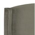 thumbnail image 3 of SAFAVIEH Austin Modern Winged Upholstered Headboard, Twin, Pewter, 3 of 4