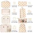 thumbnail image 3 of Livhil 8Pcs Packing Cubes for Luggage, Packing Cubes for Travel Luggage Packing Organizers (Beige Strawberry), 3 of 8