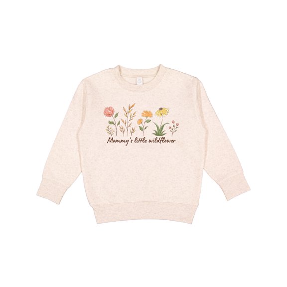 Inktastic Mommy's Little Wildflower Toddler Sweatshirt
