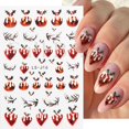 thumbnail image 4 of Pegatinas de uñas de Navidad 3D, navidad, adornos de invierno, adornos deslizantes para guantes de árbol de nieve, linternas, decoración, sombreros de Papá Noel, stickers uñas navideñas, 4 of 4